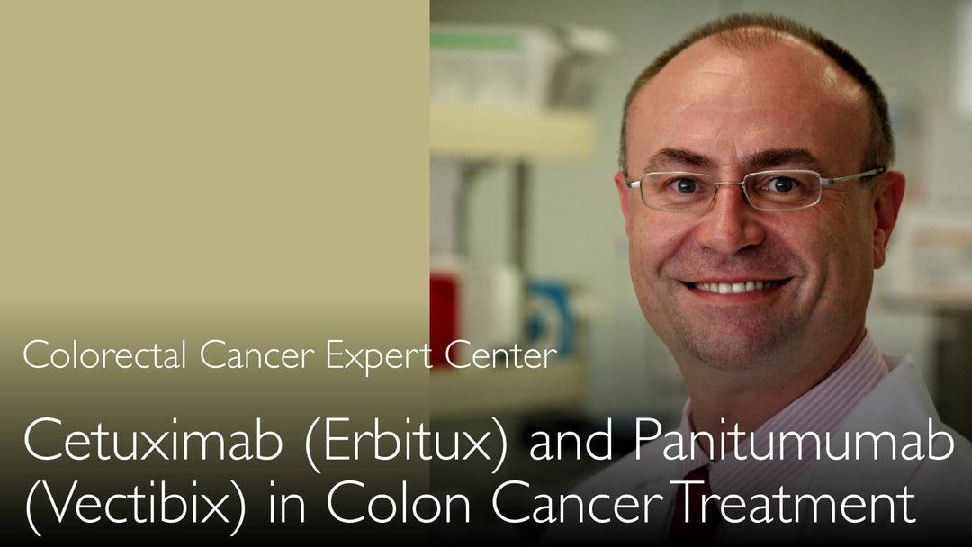 大腸癌に対するEGFR阻害薬を用いた治療。セツキシマブ(Erbitux)、パニツムマブ(Vectibix)が主に使用されます。