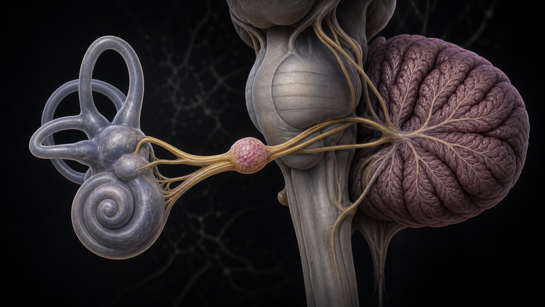 Original medical illustration for: Understanding Vestibular Schwannomas: A Comprehensive Patient Guide