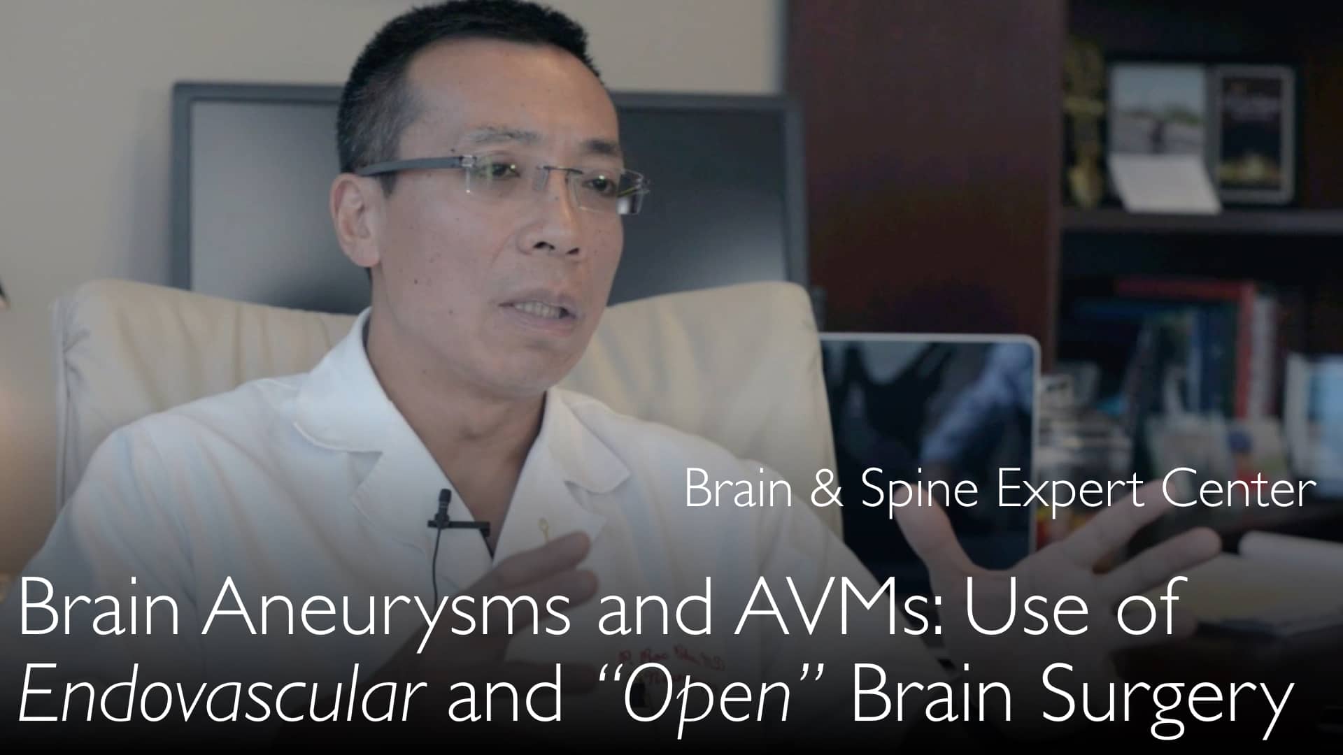 Open brain surgery and endovascular intervention combination treatment