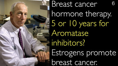 乳がんホルモン療法におけるアロマターゼ阻害薬の投与期間について。5年か10年か？エストロゲンは乳がんの増殖を促進するため、その抑制が重要です。